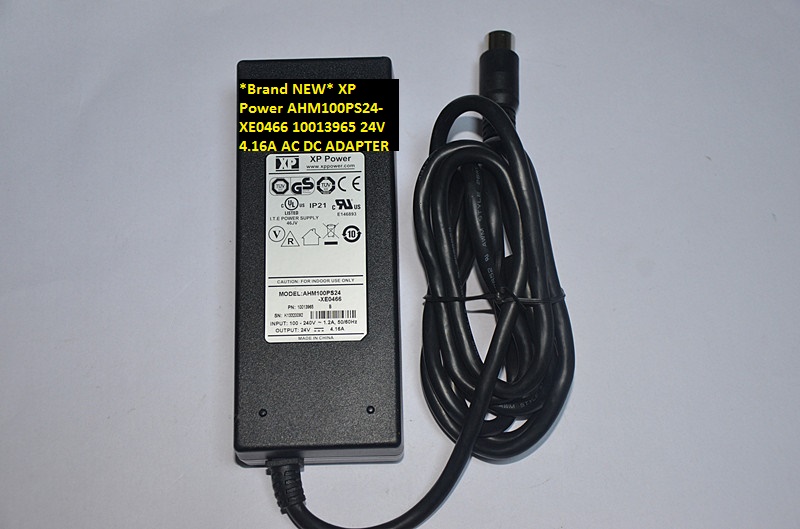 *Brand NEW* 8 pin XP Power 10013965 AHM100PS24-XE0466 24V 4.16A AC DC ADAPTER